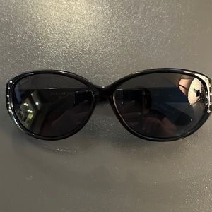 Vintage style black sunglasses with rhinestone detail